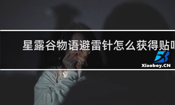 星露谷物语避雷针怎么获得贴吧
