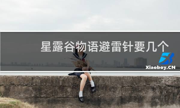 星露谷物语避雷针要几个