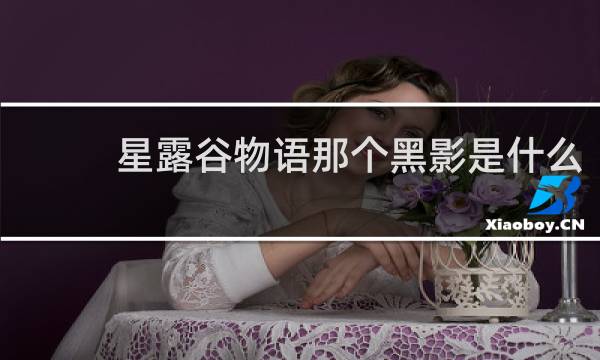 星露谷物语那个黑影是什么