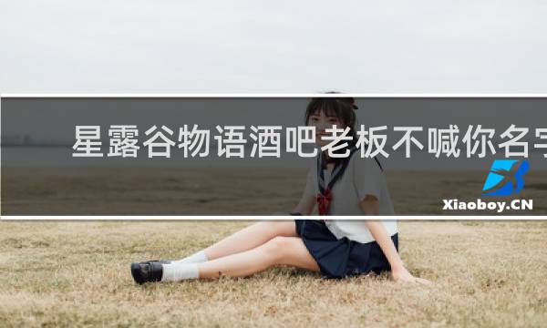 星露谷物语酒吧老板不喊你名字