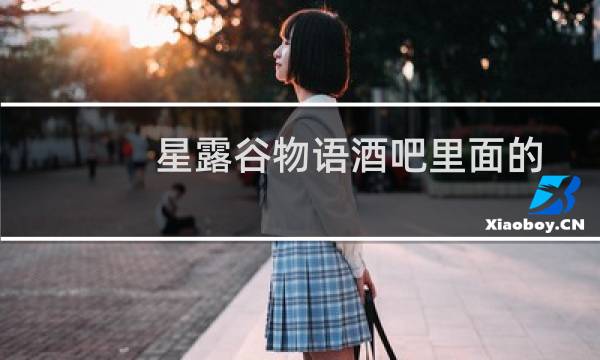 星露谷物语酒吧里面的