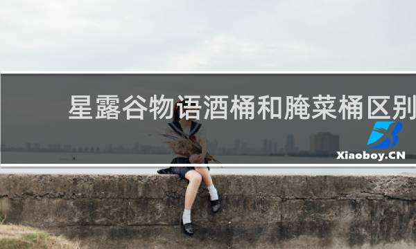 星露谷物语酒桶和腌菜桶区别