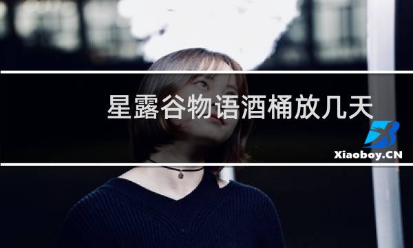 星露谷物语酒桶放几天