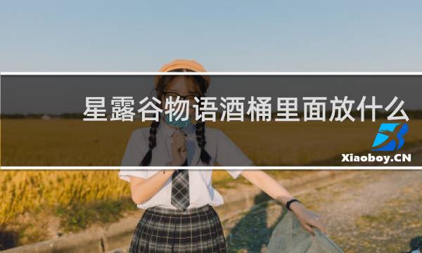 星露谷物语酒桶里面放什么