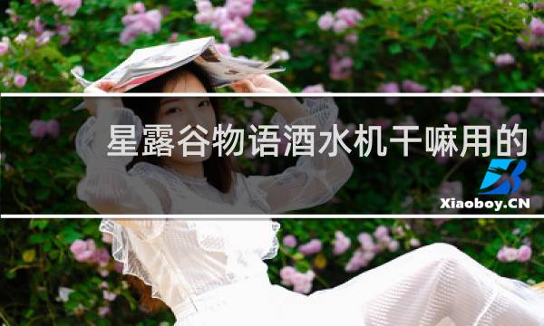星露谷物语酒水机干嘛用的