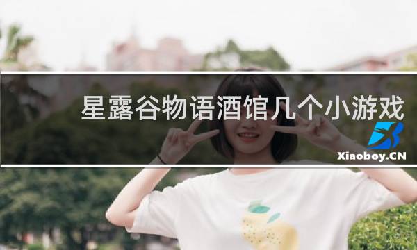 星露谷物语酒馆几个小游戏