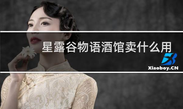星露谷物语酒馆卖什么用