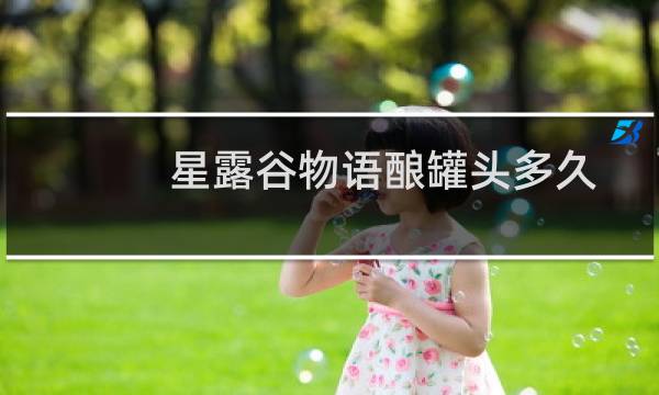 星露谷物语酿罐头多久