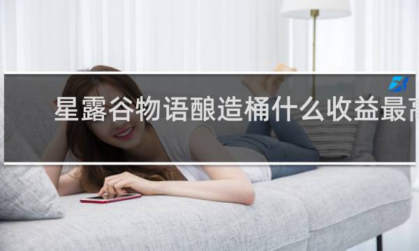 星露谷物语酿造桶什么收益最高