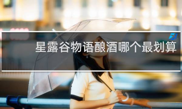 星露谷物语酿酒哪个最划算