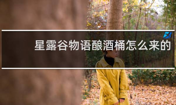 星露谷物语酿酒桶怎么来的