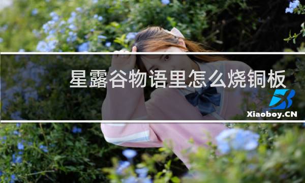 星露谷物语里怎么烧铜板