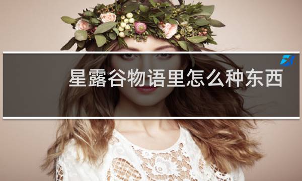 星露谷物语里怎么种东西