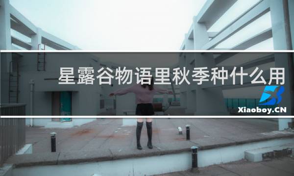 星露谷物语里秋季种什么用