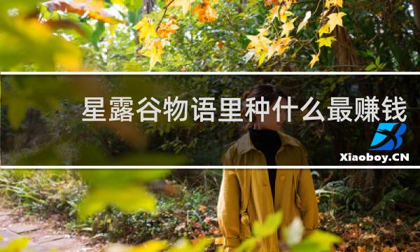 星露谷物语里种什么最赚钱