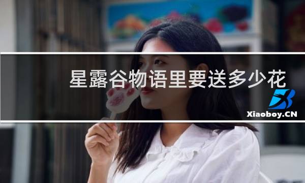 星露谷物语里要送多少花