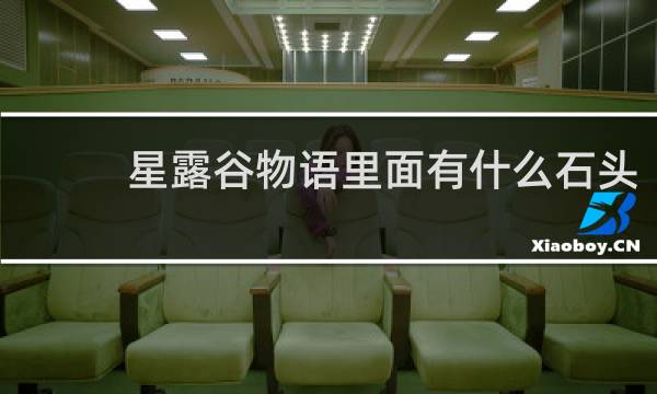 星露谷物语里面有什么石头