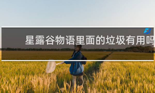 星露谷物语里面的垃圾有用吗