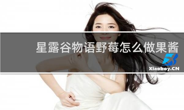 星露谷物语野莓怎么做果酱