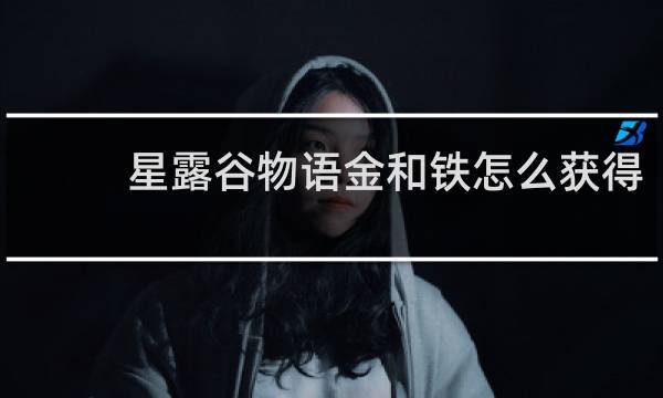 星露谷物语金和铁怎么获得