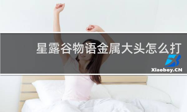 星露谷物语金属大头怎么打
