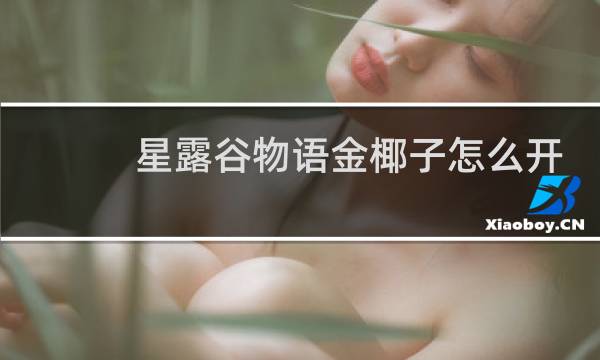 星露谷物语金椰子怎么开
