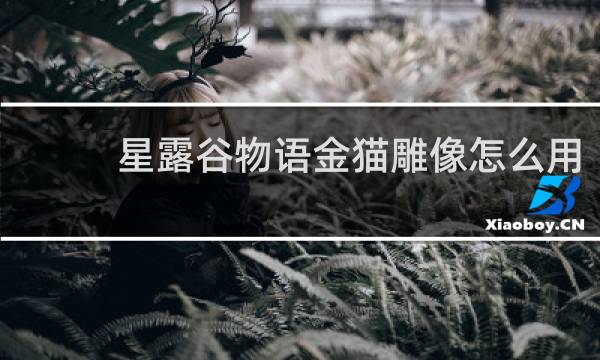 星露谷物语金猫雕像怎么用
