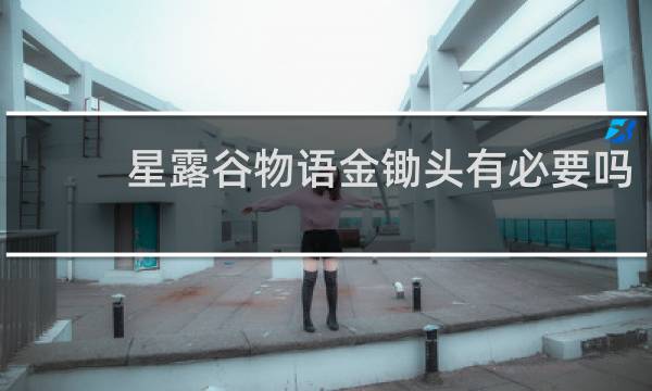 星露谷物语金锄头有必要吗