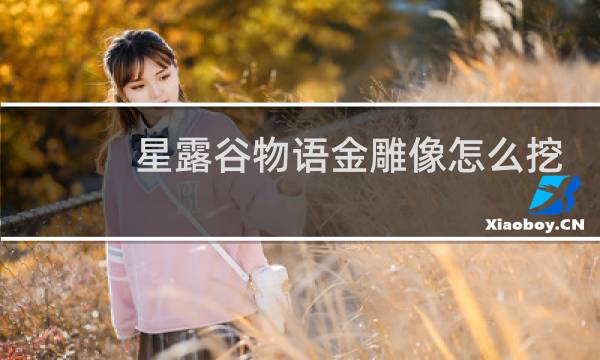 星露谷物语金雕像怎么挖