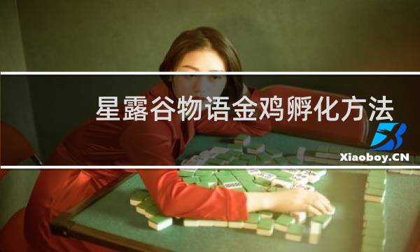 星露谷物语金鸡孵化方法