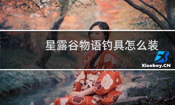 星露谷物语钓具怎么装