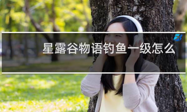 星露谷物语钓鱼一级怎么