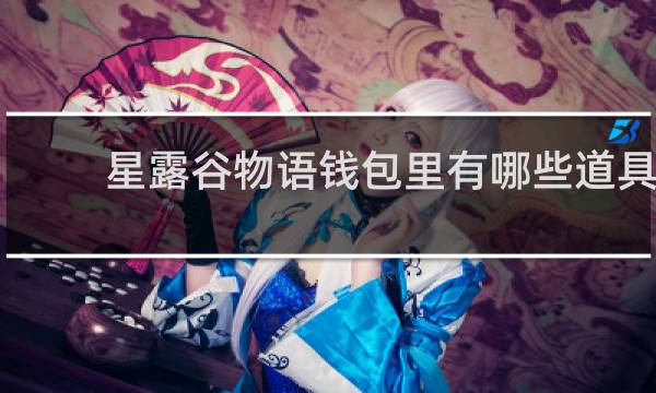 星露谷物语钱包里有哪些道具