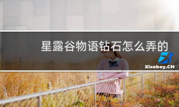 星露谷物语钻石怎么弄的