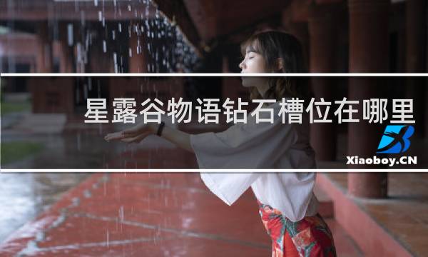 星露谷物语钻石槽位在哪里