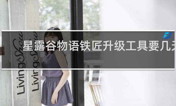 星露谷物语铁匠升级工具要几天