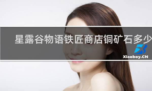 星露谷物语铁匠商店铜矿石多少钱