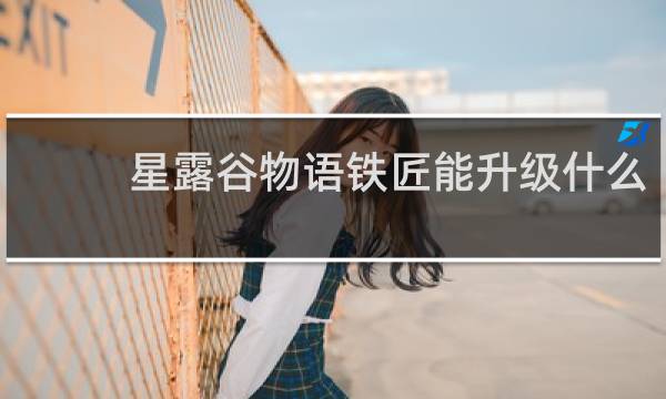 星露谷物语铁匠能升级什么