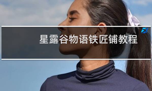 星露谷物语铁匠铺教程