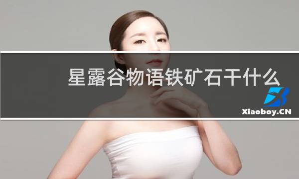 星露谷物语铁矿石干什么