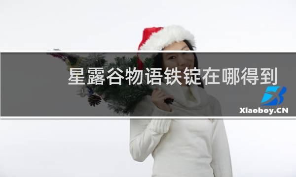 星露谷物语铁锭在哪得到