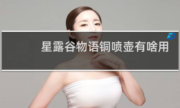 星露谷物语铜喷壶有啥用