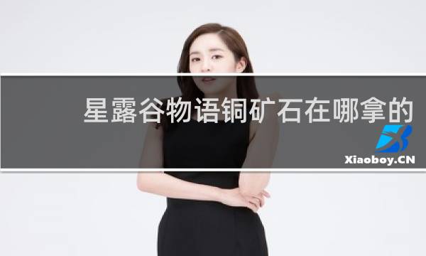 星露谷物语铜矿石在哪拿的
