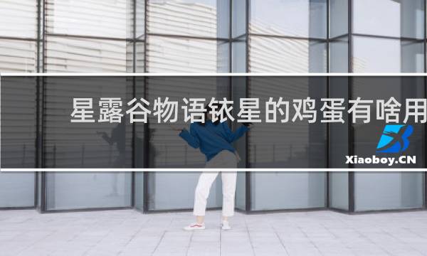 星露谷物语铱星的鸡蛋有啥用