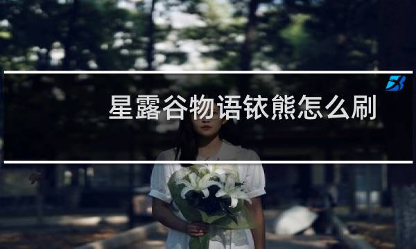 星露谷物语铱熊怎么刷