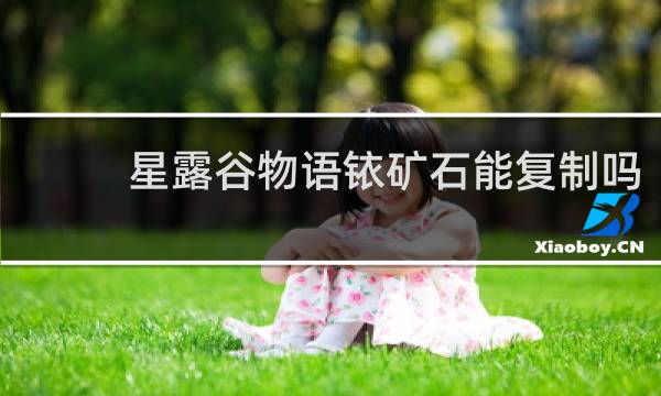 星露谷物语铱矿石能复制吗