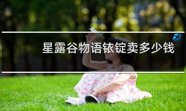 星露谷物语铱锭卖多少钱