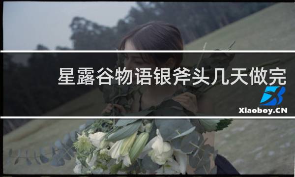 星露谷物语银斧头几天做完