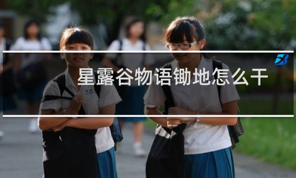 星露谷物语锄地怎么干