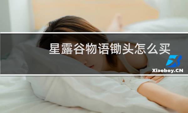 星露谷物语锄头怎么买